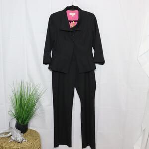 Isaac Mizrahi for Target Black Tailored Suit Jacket & Pants Set Size 6
